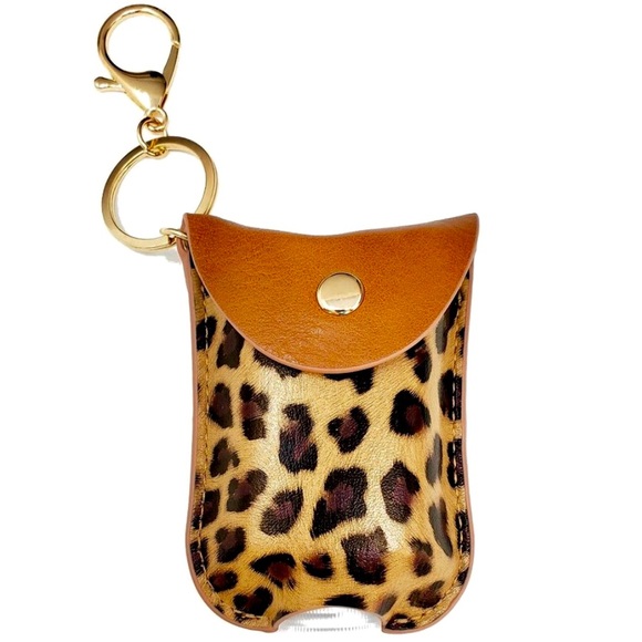Leopard Print Sanitizer Holder paired w/ Mask NWT - Picture 2 of 8